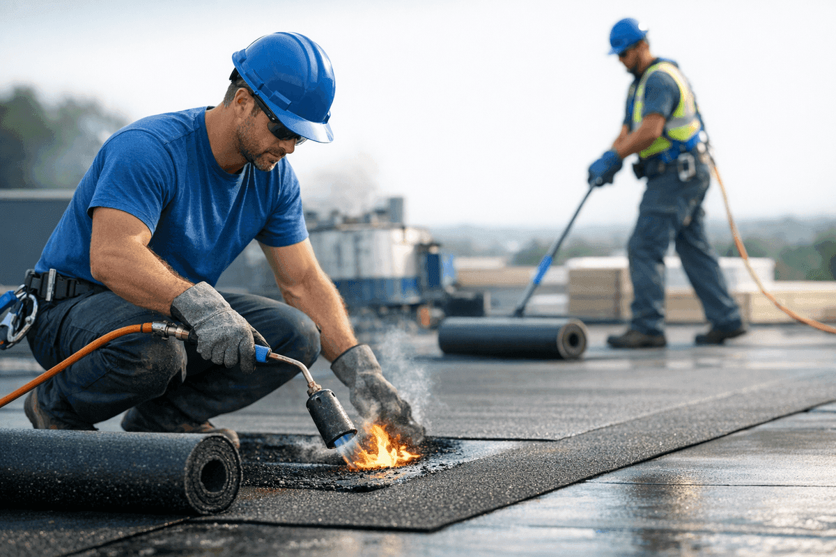 Built-Up Roofing (BUR) service by Reno Roofing