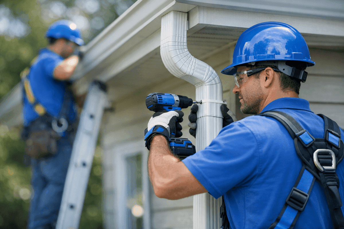 Downspout Repair service by Reno Roofing
